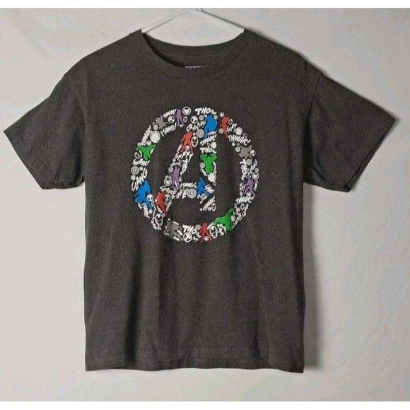 Marvel Other - Marvel Boys Medium Avengers Logo T Shirt Gray